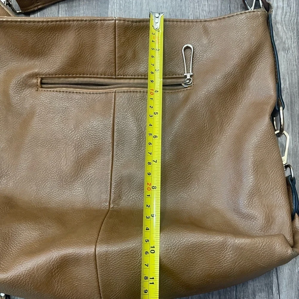 Kasqo Amazon leather hobo shoulder bag brown classic tote Westerncore essential